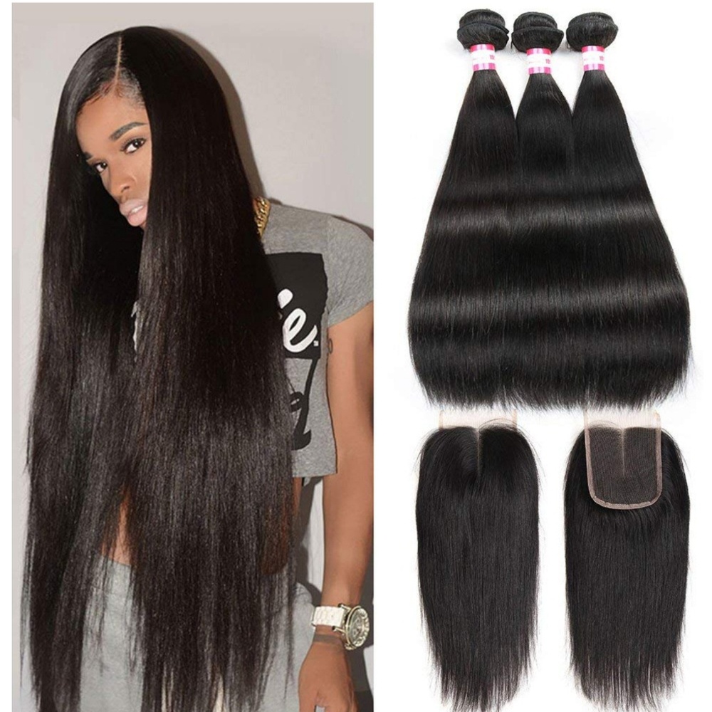 Brazilian Straight Hair w/ closure